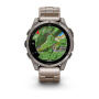 Умные часы Garmin Fenix 8, 47 мм, Amoled Sapphire Titanium Band,Graphite Silicone Band