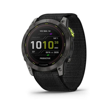 Мультиспортивные часы Garmin Enduro 2 Sapphire Solar Carbon Grey DLC Titanium  with Ultrafit Band