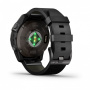 Мультиспортивные часы Garmin Epix Pro (Gen 2) Sapphire Edition 47 мм, титановый, угольно-серый DLC, черный кожаный ремешок
