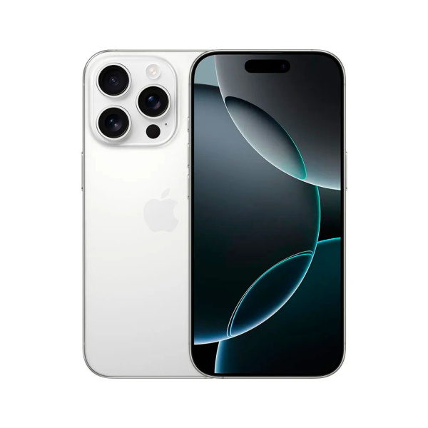 Apple iPhone 16 Pro Max, eSIM, 256 GB, White Titanium (титановый белый)