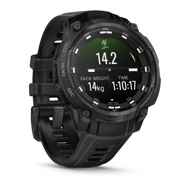 фотоМультиспортивные часы Garmin Instinct Crossover AMOLED Tactical Edition Black