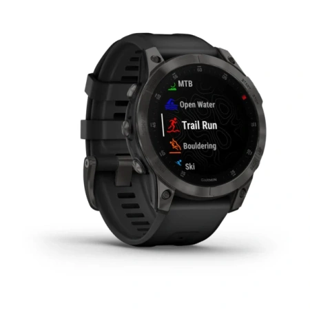 Мультиспортивные часы Garmin Epix (Gen 2) Sapphire титановый черный DLC