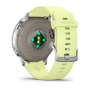 Мультиспортивные часы Garmin Venu 4, 45 мм, Silver with Citron Silicone Band фото