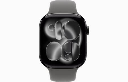 Apple Watch S11 46 mm, Jet Black, Stone Grey, Aluminum Case (S/M-M/L) фото