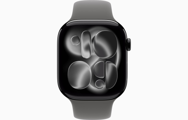 Apple Watch S11 46 mm, Jet Black, Stone Grey, Aluminum Case (S/M-M/L) фото