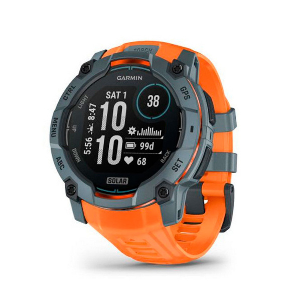 Мультиспортивные часы Garmin INSTINCT 3 Solar Twilight Bezel Solstice Band, 50 mm