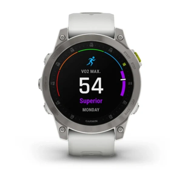 Мультиспортивные часы Garmin Epix (Gen 2) Sapphire Sapphire титановый белый