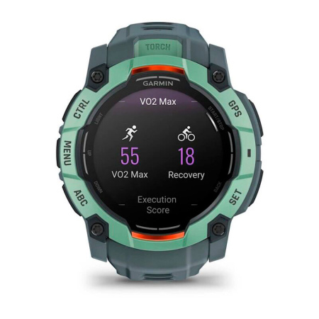 Мультиспортивные часы Garmin INSTINCT 3 AMOLED Neo Tropic Twilight Band, 50 mm