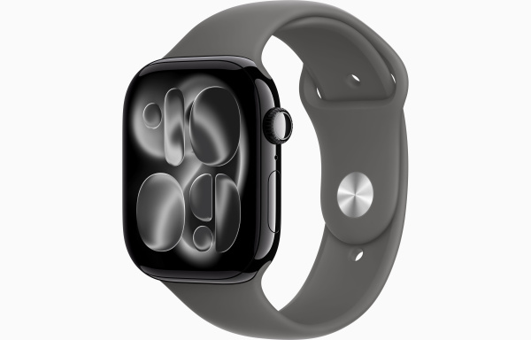 Apple Watch S11 46 mm, Jet Black, Stone Grey, Aluminum Case (S/M-M/L) фото