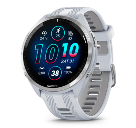 Фото Мультиспортивные часы Garmin ForeRunner 965 Titanium, Whitestone