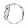 Мультиспортивные часы Garmin epix Pro (Gen 2) Standard Edition 42 мм, серебристый корпус, белый ремешок