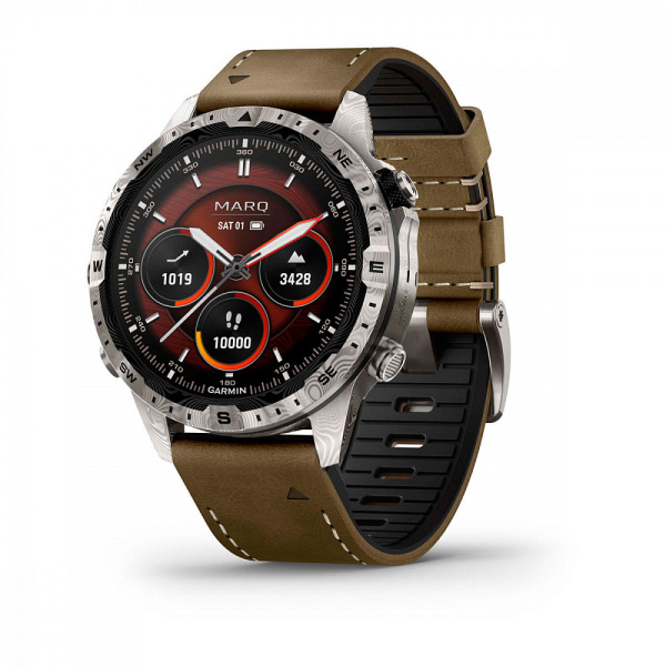 Мультиспортивные часы Garmin MARQ Adventurer Gen 2 Damascus Steel Edition