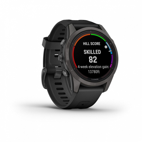 Мультиспортивные часы Garmin Fenix 7S Pro Sapphire Solar Carbon Gray