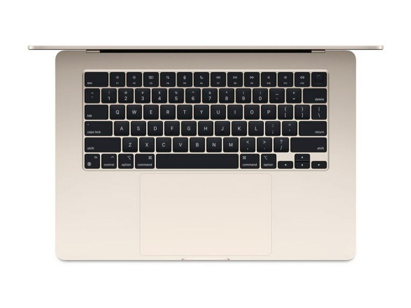 Apple MacBook Air 13" (M3, 8C CPU, 8C GPU, 2024), 16 ГБ, 256 ГБ SSD, Starlight («сияющая звезда»)