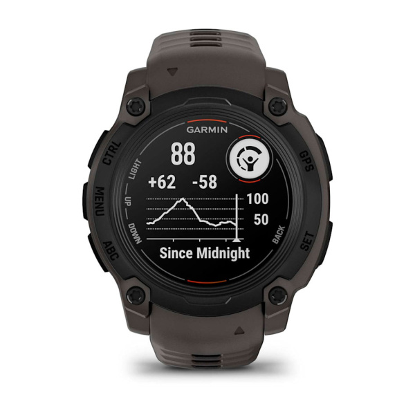 Мультиспортивные часы Garmin INSTINCT E Black Charcoal Band, 45 mm