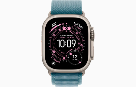 Apple Watch Ultra 3, 49mm, Natural Blue Alpine Loop L, MEWP4