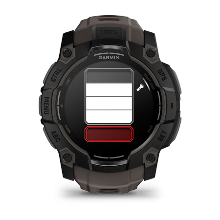 Мультиспортивные часы Garmin INSTINCT 3 AMOLED Black Charcoal Band, 50 mm