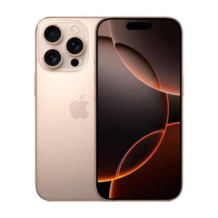 Apple iPhone 16 Pro, SIM + eSIM, 128 GB, Desert Titanium (песчаный титановый)