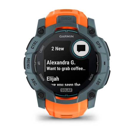 Мультиспортивные часы Garmin INSTINCT 3 Solar Twilight Bezel Solstice Band, 50 mm