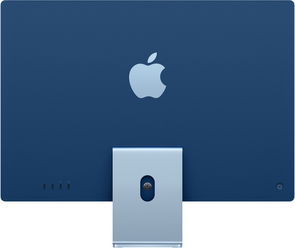 Apple iMac 24" Retina 4.5K, M1 (8C CPU, 8C GPU), 8 ГБ, 256 ГБ SSD, Blue (синий), русская вилка