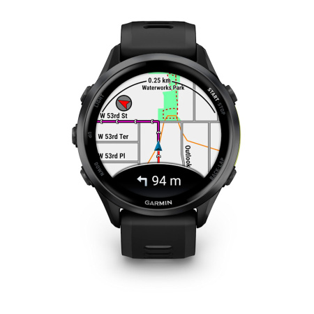 Часы Garmin Forerunner 970 Carbon Gray DLC Titanium Black / Translucent Whitestone Band