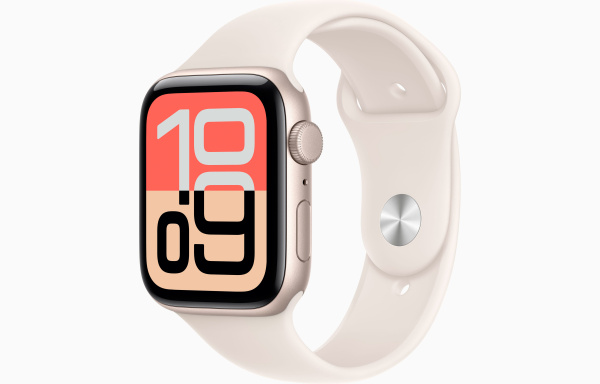Apple Watch SE 3, 40 mm, S/M, Starlight, 2025, MEH34