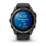 Умные часы Garmin Fenix 8 PRO, 51 мм, MicroLED, Sapphire, Carbon Gray DLC Titanium with Black/Pebble Gray Silicone Band фото