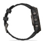 Умные часы Garmin Fenix 8, 47 мм, Amoled Sapphire Carbon Gray DLC Titanium with Black/Pebble Gray Silicone
