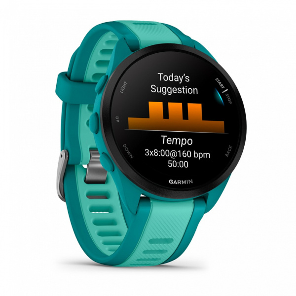 Фото Мультиспортивные часы Garmin ForeRunner 165 Music Turquoise/Aqua