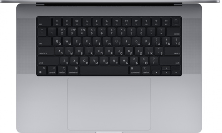 Apple MacBook Pro 16" (M1 Pro 10C CPU, 16C GPU, 2021) 16 ГБ, 512 ГБ SSD, Gray («серый космос»), русская клавиатура