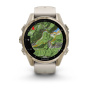 Умные часы Garmin Fenix 8, 43 мм, Amoled, Sapphire, Soft Gold with Fog Gray/Dark Sandstone Silicone Band фото