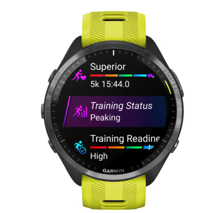 Фото Мультиспортивные часы Garmin ForeRunner 965 Carbon Gray Amp Yellow band 