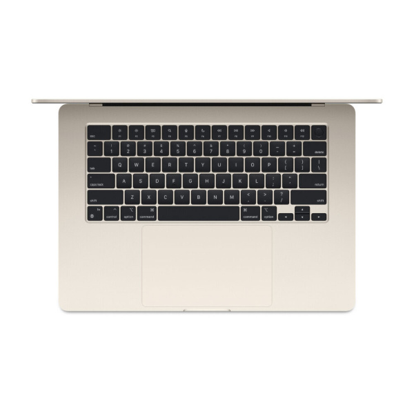 Apple MacBook Air 15" (M3, 8C CPU/10C GPU, 2024), 16 ГБ, 256 ГБ SSD, Starlight («сияющая звезда») 