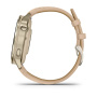 Мультиспортивные часы Garmin Venu 4, 41 мм, Lunar Gold with Bone Silicone Band and Light Sand Leather Band фото