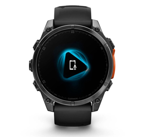 Умные часы Garmin Fenix 8, 47 мм, Amoled, Slate Gray with Black Silicone Band