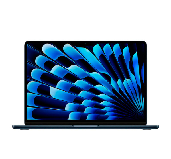 Apple MacBook Air 13" (M3, 8C CPU, 8C GPU, 2024), 16 ГБ, 256 ГБ SSD, Midnight («Полуночный черный»)