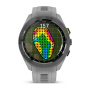 Garmin Approach S70 - 47 mm Black Ceramic Bezel with Powder Gray Silicone Band