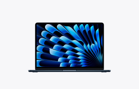 Фото Apple MacBook Air 13" (M5, 10C CPU, 10C GPU, 2026), 32 ГБ, 2 ТБ SSD, Midnight (Полуночный черный)