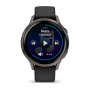 Мультиспортивные часы Garmin Venu 4, 41 мм, Slate with Black Silicone Band фото