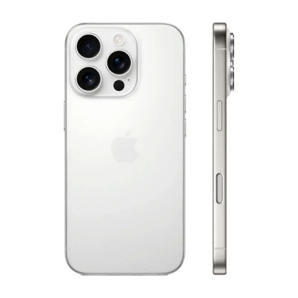 Apple iPhone 16 Pro, eSIM, 128 GB, White Titanium (титановый белый)