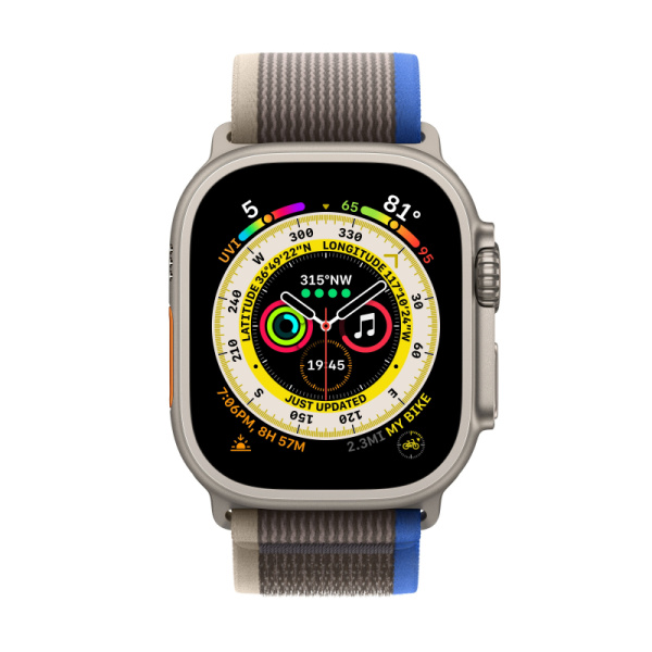 Apple Watch Ultra, 49 мм, Blue Trail Loop, размер S/M