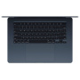 Apple MacBook Air 15" (M3, 8C CPU/10C GPU, 2024), 16 ГБ, 256 ГБ SSD, Midnight (полуночный черный)