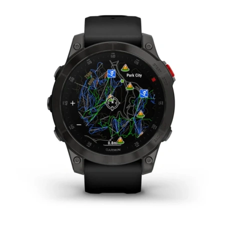Мультиспортивные часы Garmin Epix (Gen 2) Sapphire титановый черный DLC