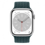 Apple Watch Series 8, 41 мм, Silver/Rainforest braided solo loop, размер 3