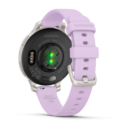 Умные часы Garmin Lily 2 Active Silver with Purple Jasmine Silicone Band