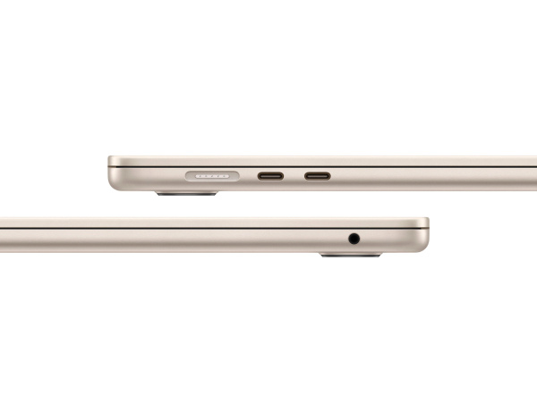 Apple MacBook Air 15" (M4, 10C CPU, 10C GPU, 2025), 16 ГБ, 256 ГБ SSD, Starlight («сияющая звезда»)
