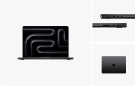 Фото Apple MacBook Pro 14" (M5 Max, 18C CPU, 40C GPU, 2026) 128ГБ, 4ТБ SSD, Space Black, Nano-Texture Display