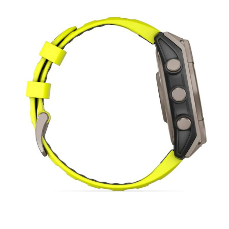 Умные часы Garmin Fenix 8, 47 мм, Solar, Sapphire Titanium, Yellow