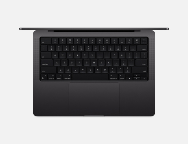 Фото Apple MacBook Pro 14" (M4 10C CPU, 10C GPU, 2024) 16ГБ, 512ГБ SSD, Space Black (космический черный)