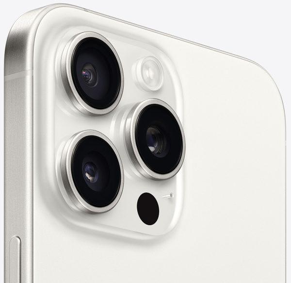 Apple iPhone 15 Pro Sim+E-Sim 128GB White Titanium (белый титан)